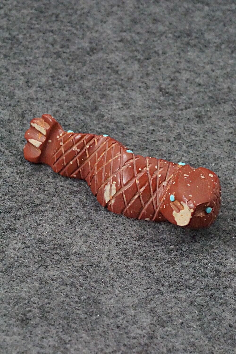 Snake Zuni Fetish Carving - Gilbert Lonjose
