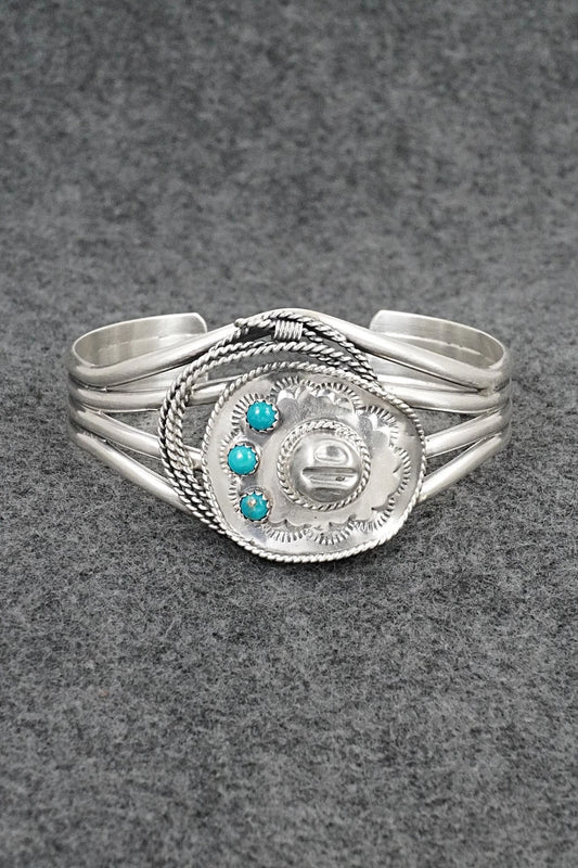 Turquoise & Sterling Silver Bracelet - Bobby Platero