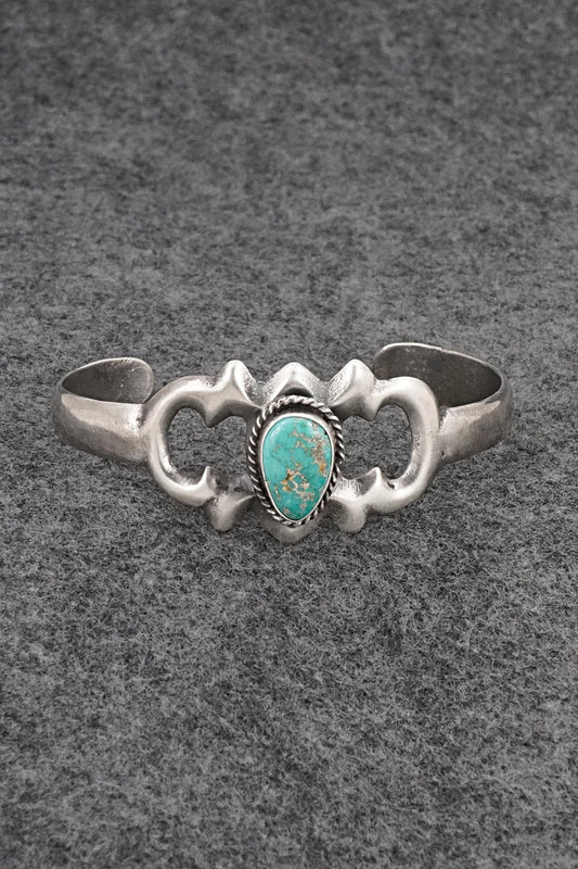 Turquoise & Sterling Silver Bracelet - Eugene Gruber