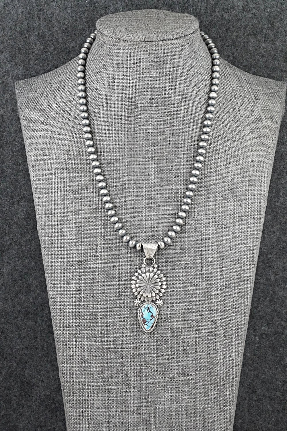 Turquoise & Sterling Silver Necklace - Sharon McCarthy