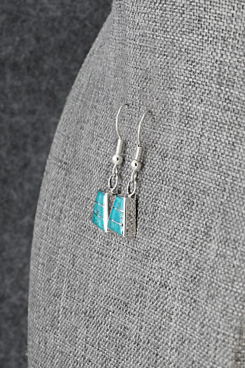 Turquoise and Sterling Silver Earrings - Michelle Haloo