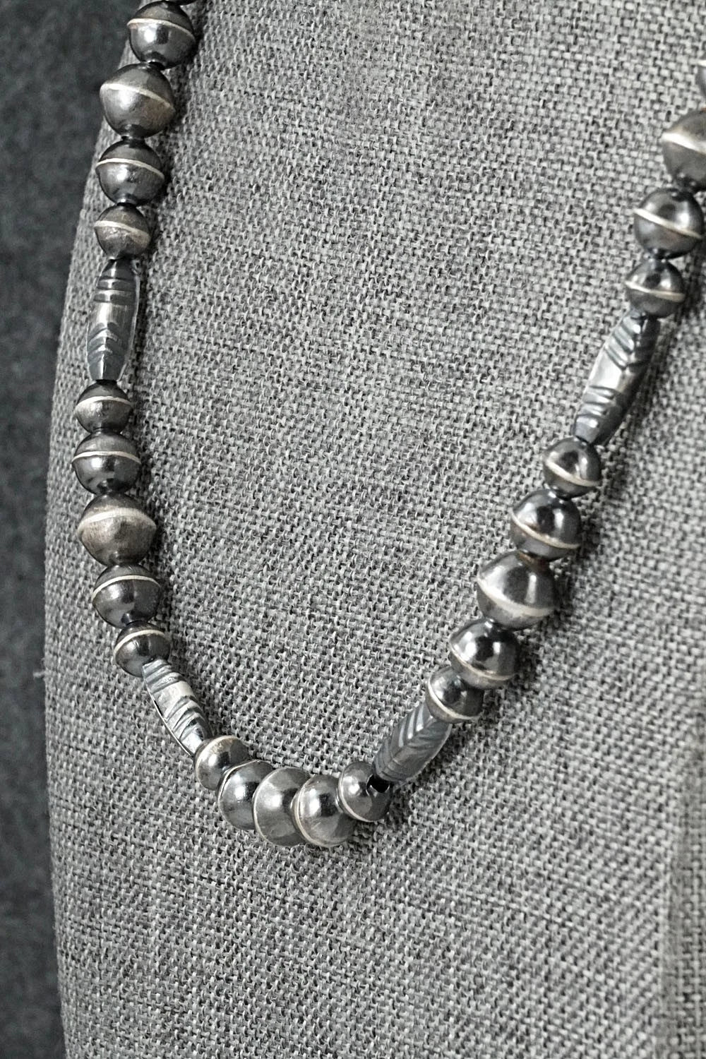 Sterling Silver Navajo Pearl Necklace 19" - Vintage