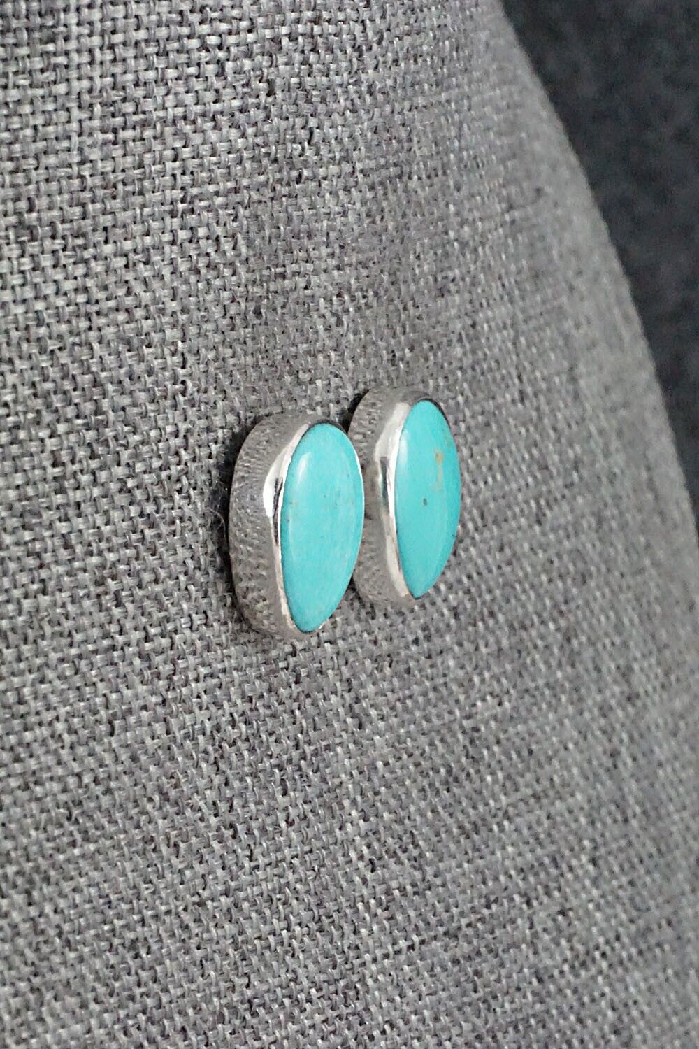 Turquoise & Sterling Silver Earrings - Marco Begaye