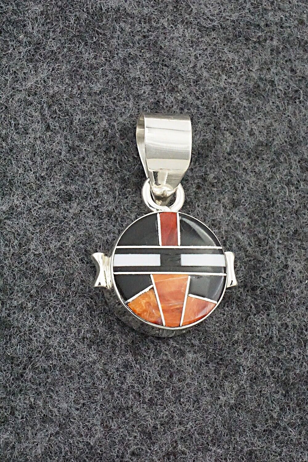 Multi-Stone & Sterling Silver Double-Sided Pendant - Edison Yazzie