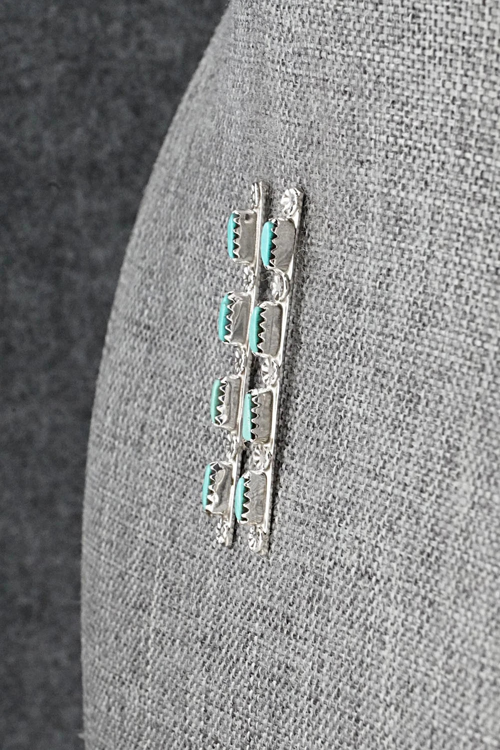 Turquoise & Sterling Silver Earrings - Murray Hannaweeka
