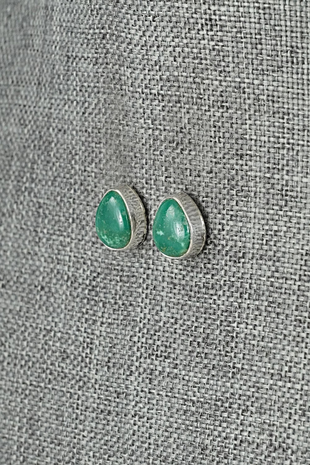Turquoise & Sterling Silver Earrings - Rosemary Saunders