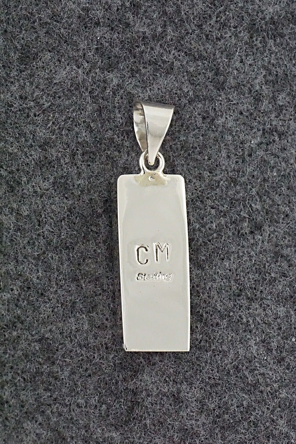 Turquoise & Sterling Silver Pendant - Curtis Manygoats
