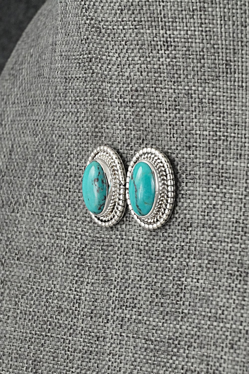 Turquoise & Sterling Silver Earrings - Rita Largo