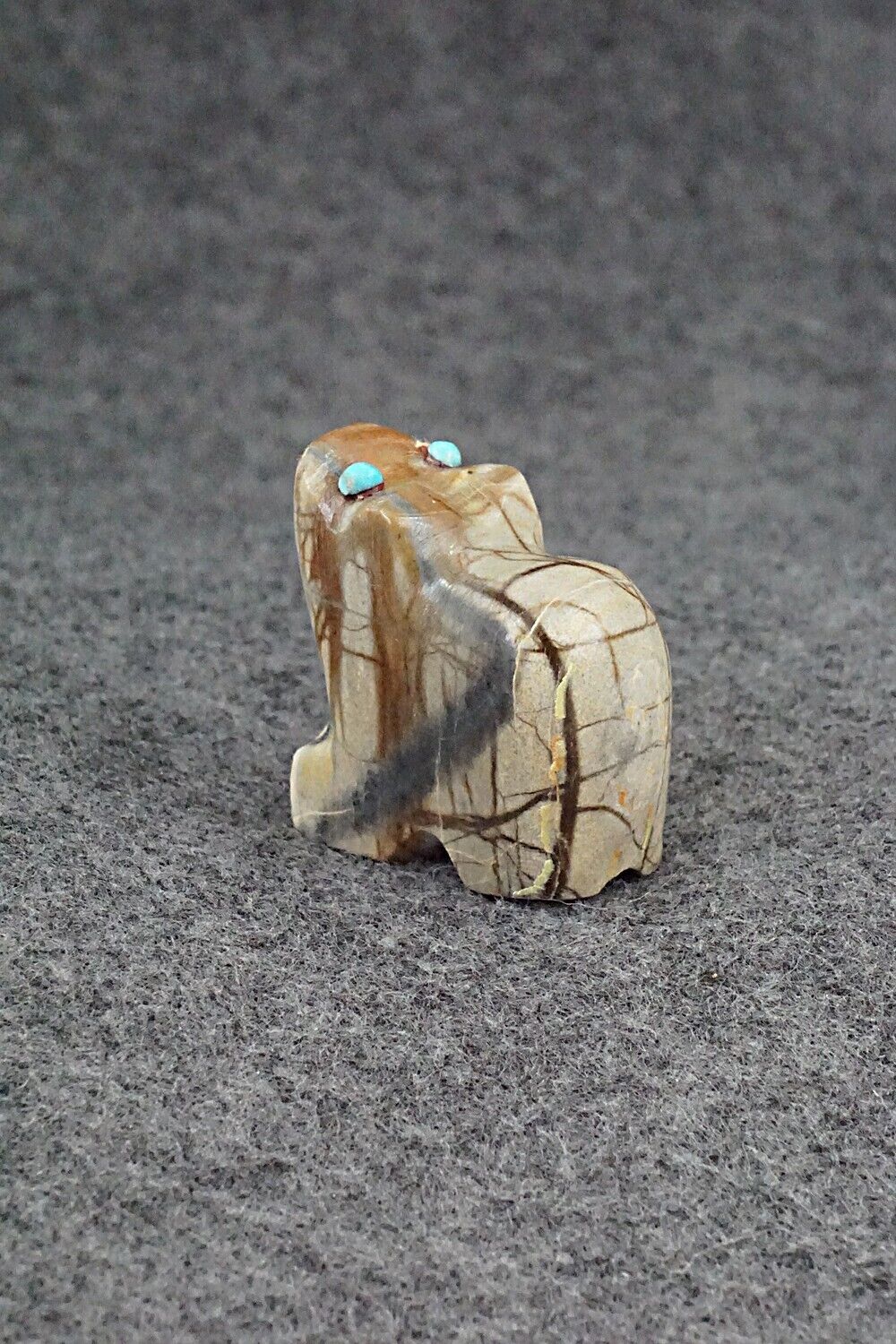 Frog Zuni Fetish Carving - James Panteah