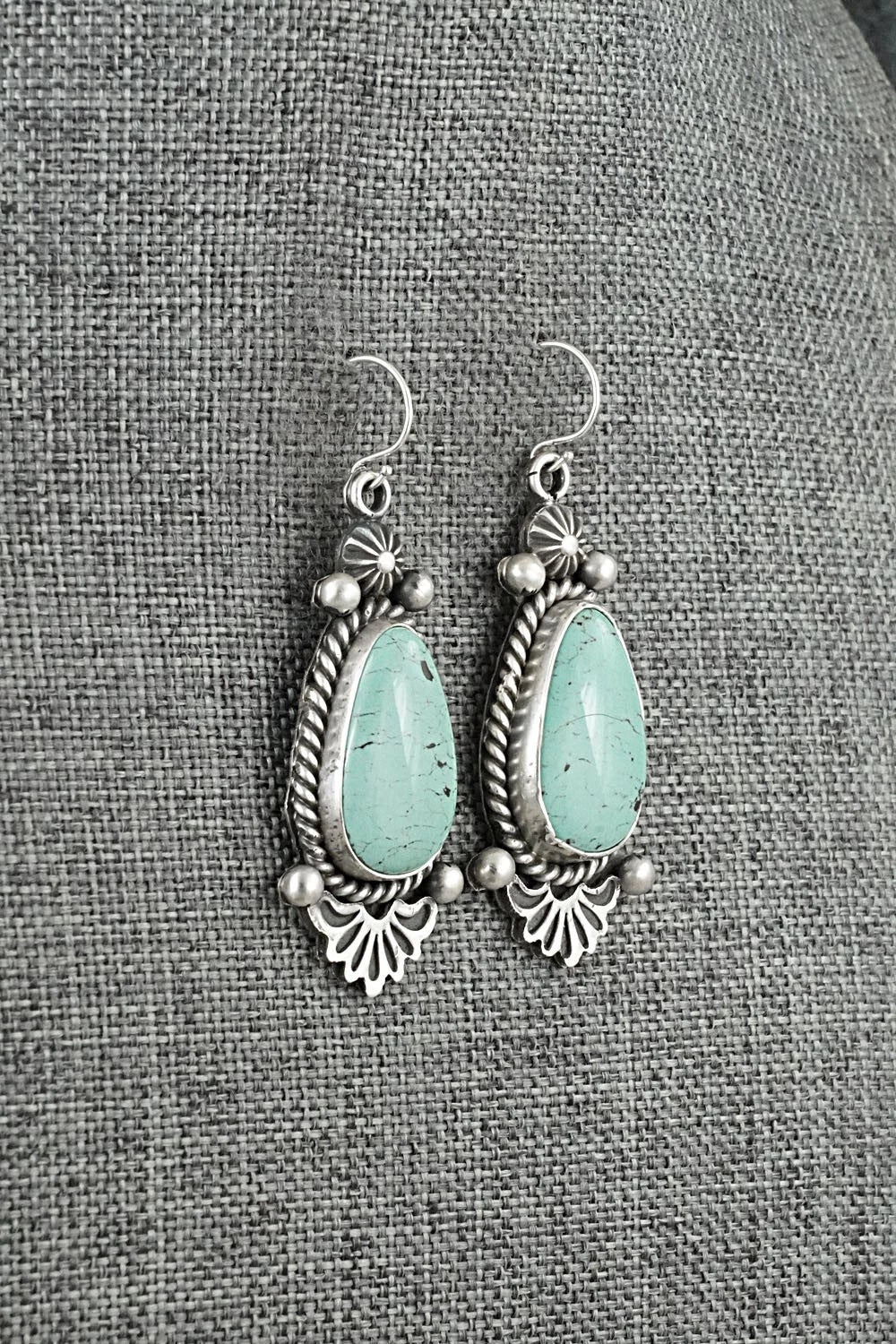 Turquoise & Sterling Silver Earrings - Michael Calladitto