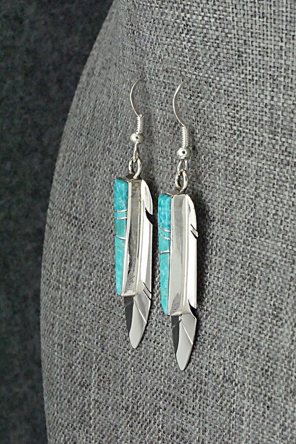 Turquoise & Sterling Silver Earrings - Marilyn Yazzie