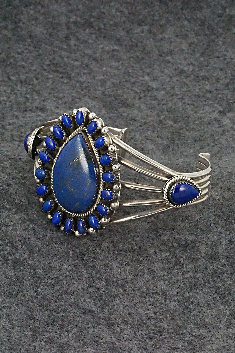 Lapis and Sterling Silver Bracelet - Navajo