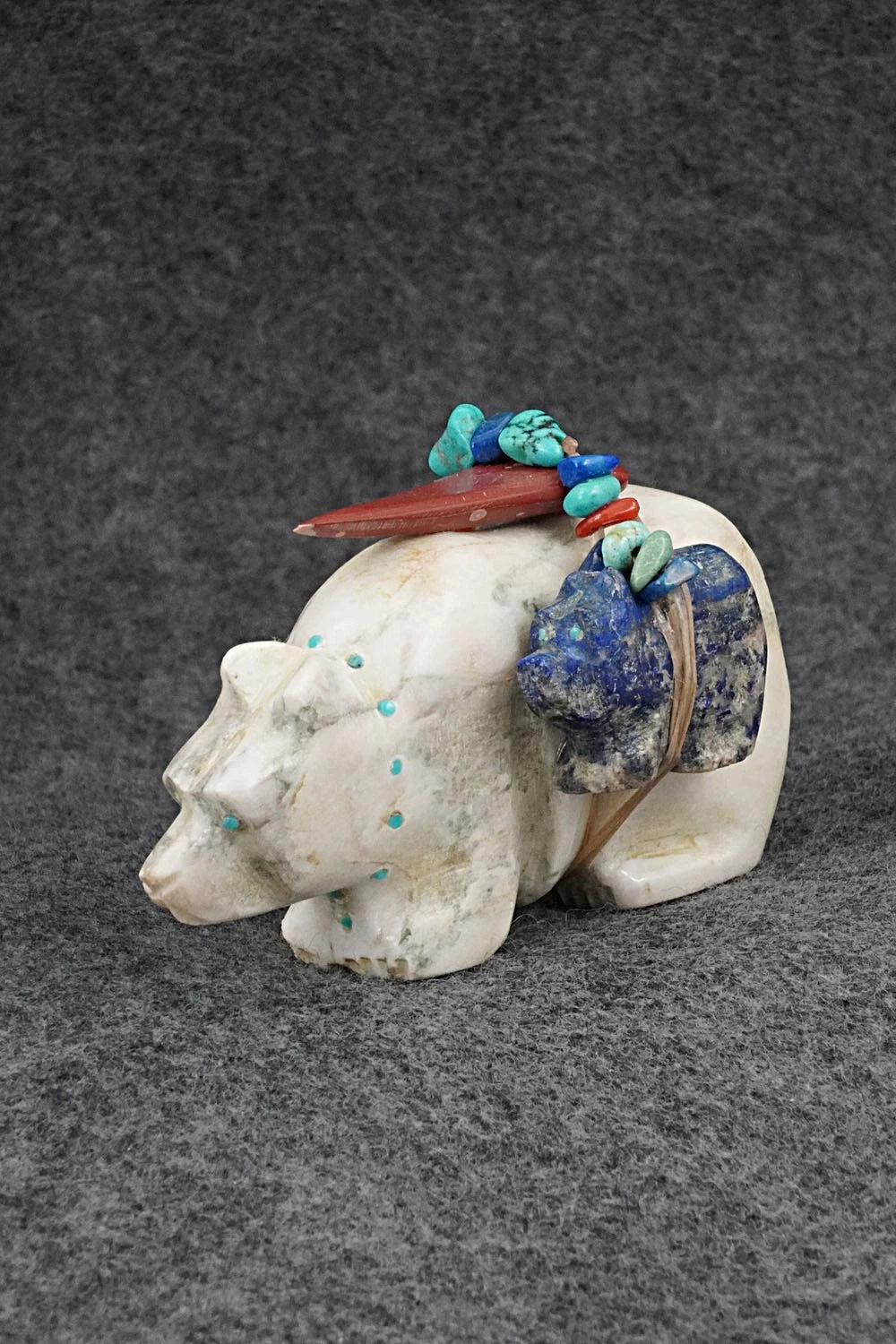 Bear Zuni Fetish Carving - Adrian Cachini