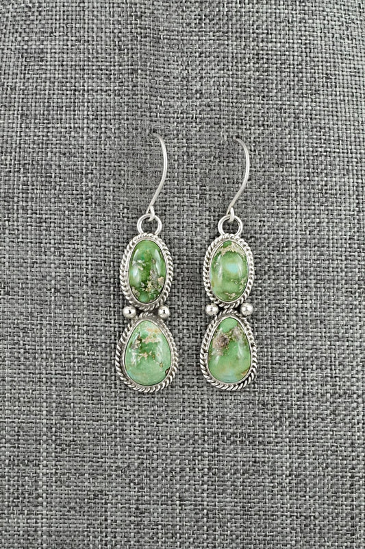 Turquoise & Sterling Silver Earrings - Eugene Gruber