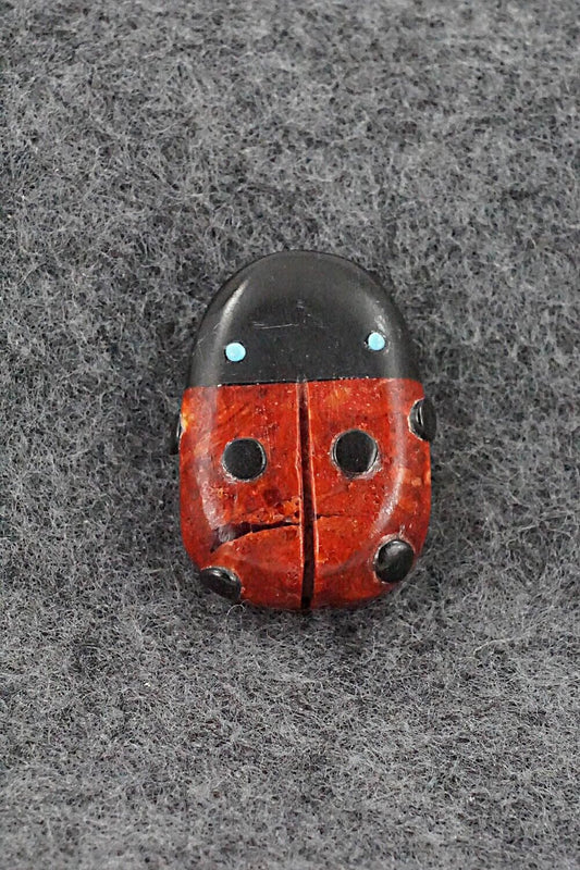 Ladybug Zuni Fetish Carving - Reynold Lunasee