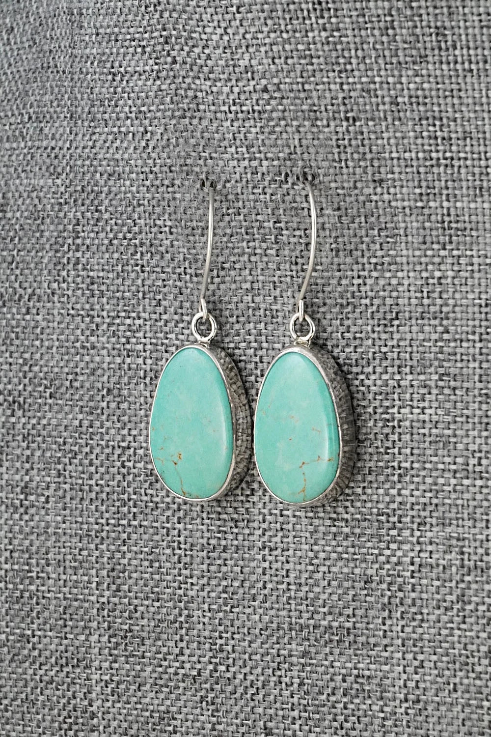 Turquoise & Sterling Silver Earrings - Rosemary Saunders