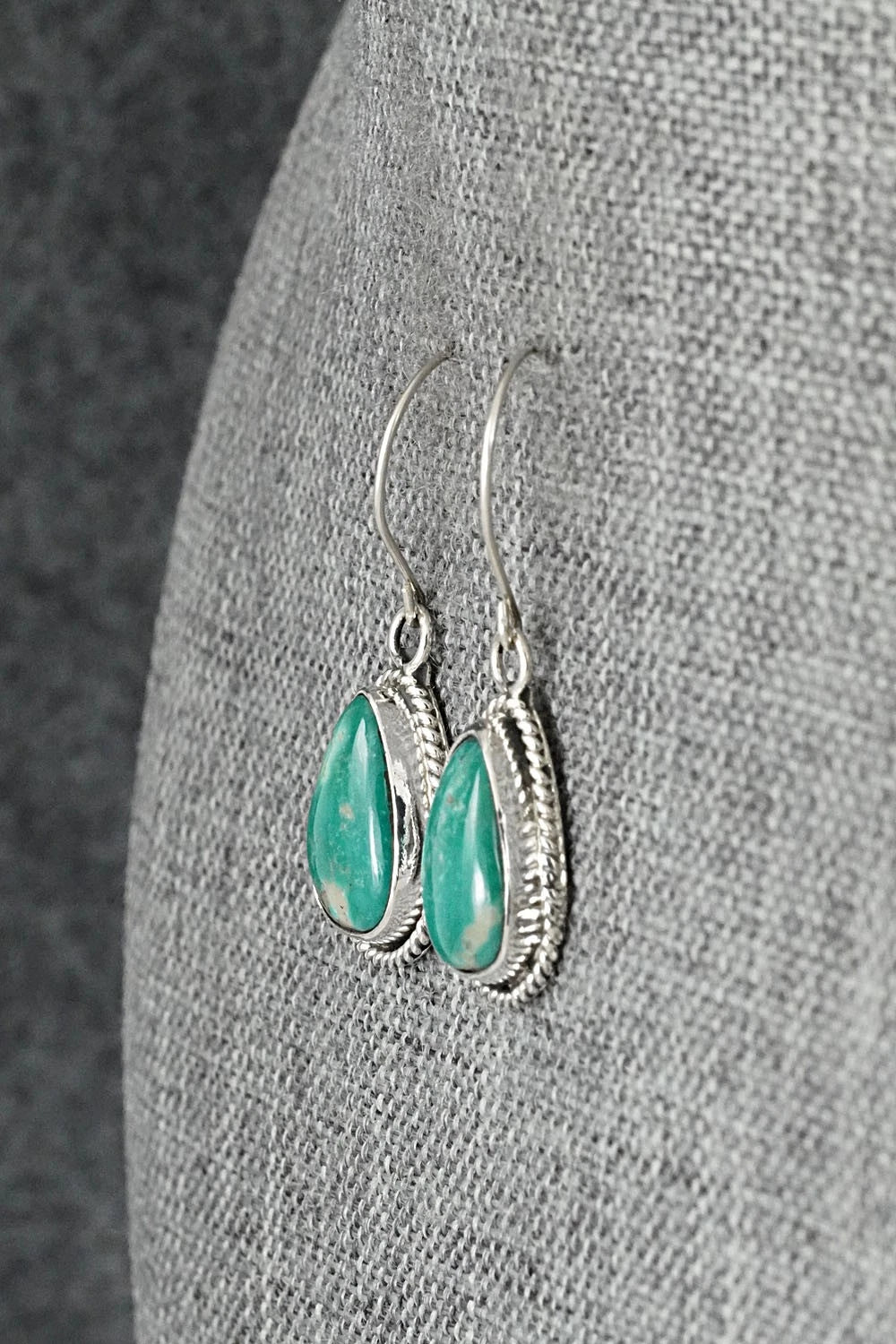 Turquoise & Sterling Silver Earrings - Rosemary Saunders
