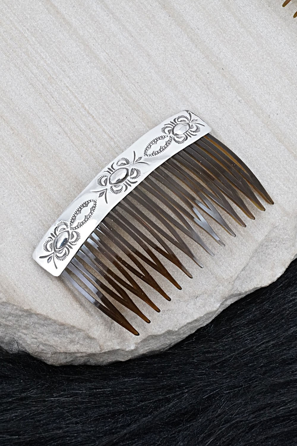 Sterling Silver Hair Combs - Bertha Begay