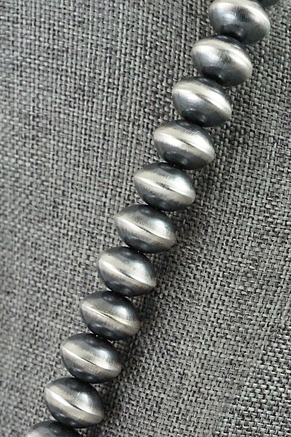 Sterling Silver Navajo Pearl Necklace 20" - Presley Haley