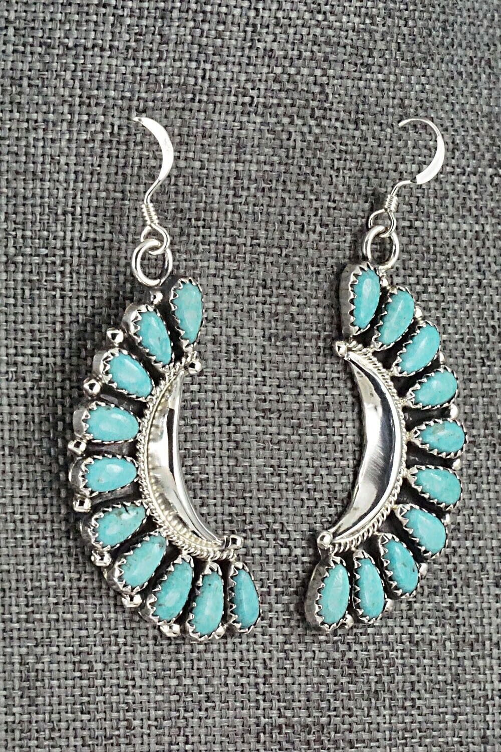 Turquoise and Sterling Silver Earrings - Zeita Begay