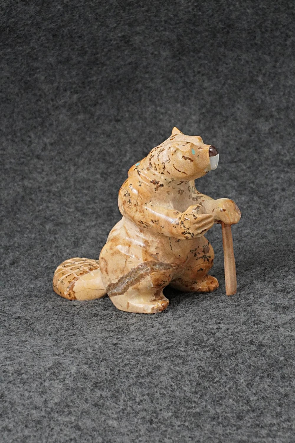 Beaver Zuni Fetish Carving - Freddie Leekya