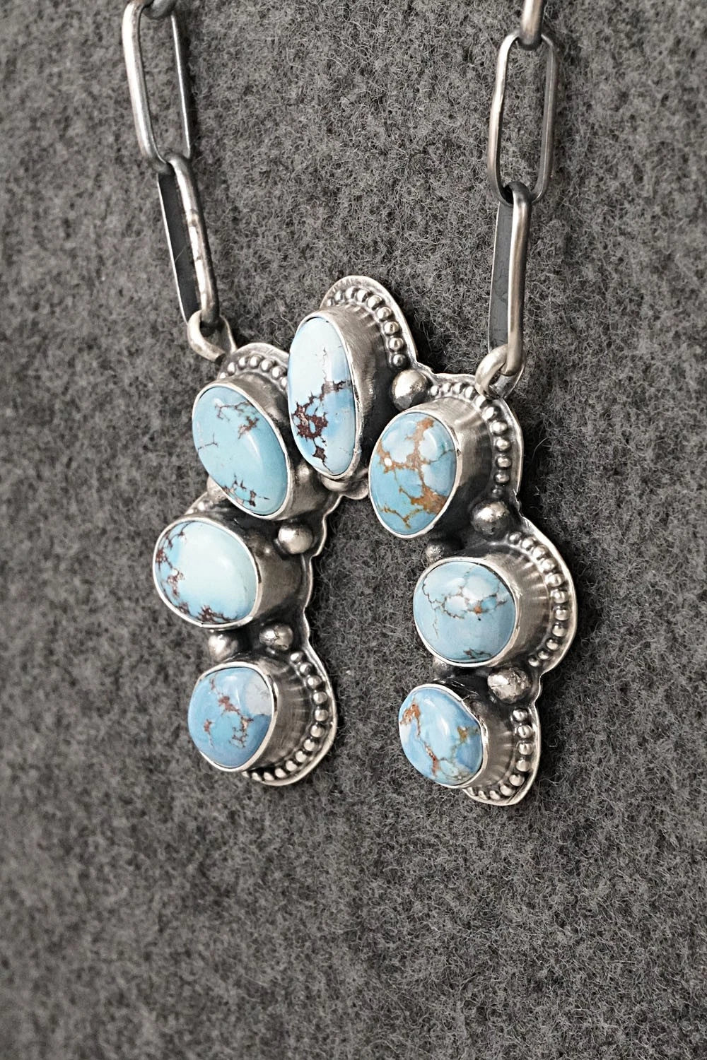 Turquoise & Sterling Silver Necklace - Darrin Livingston