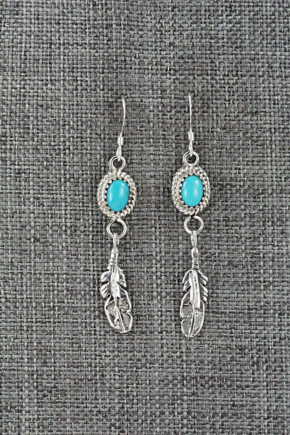 Turquoise and Sterling Silver Earrings - Sharon McCarthy