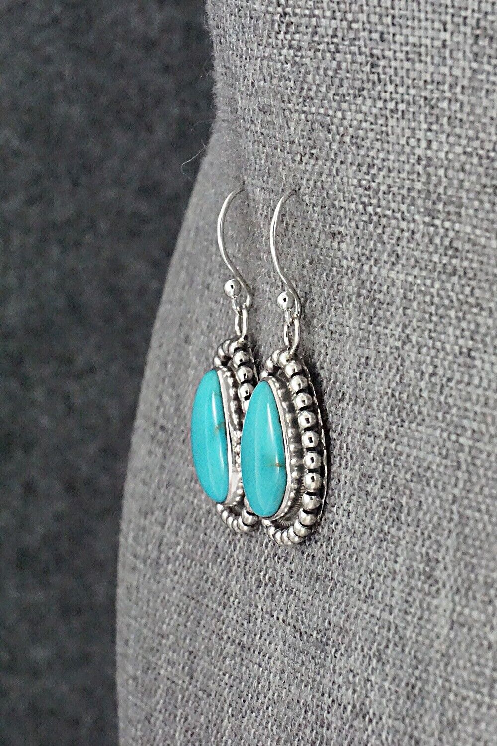 Turquoise & Sterling Silver Earrings - Mark Yazzie