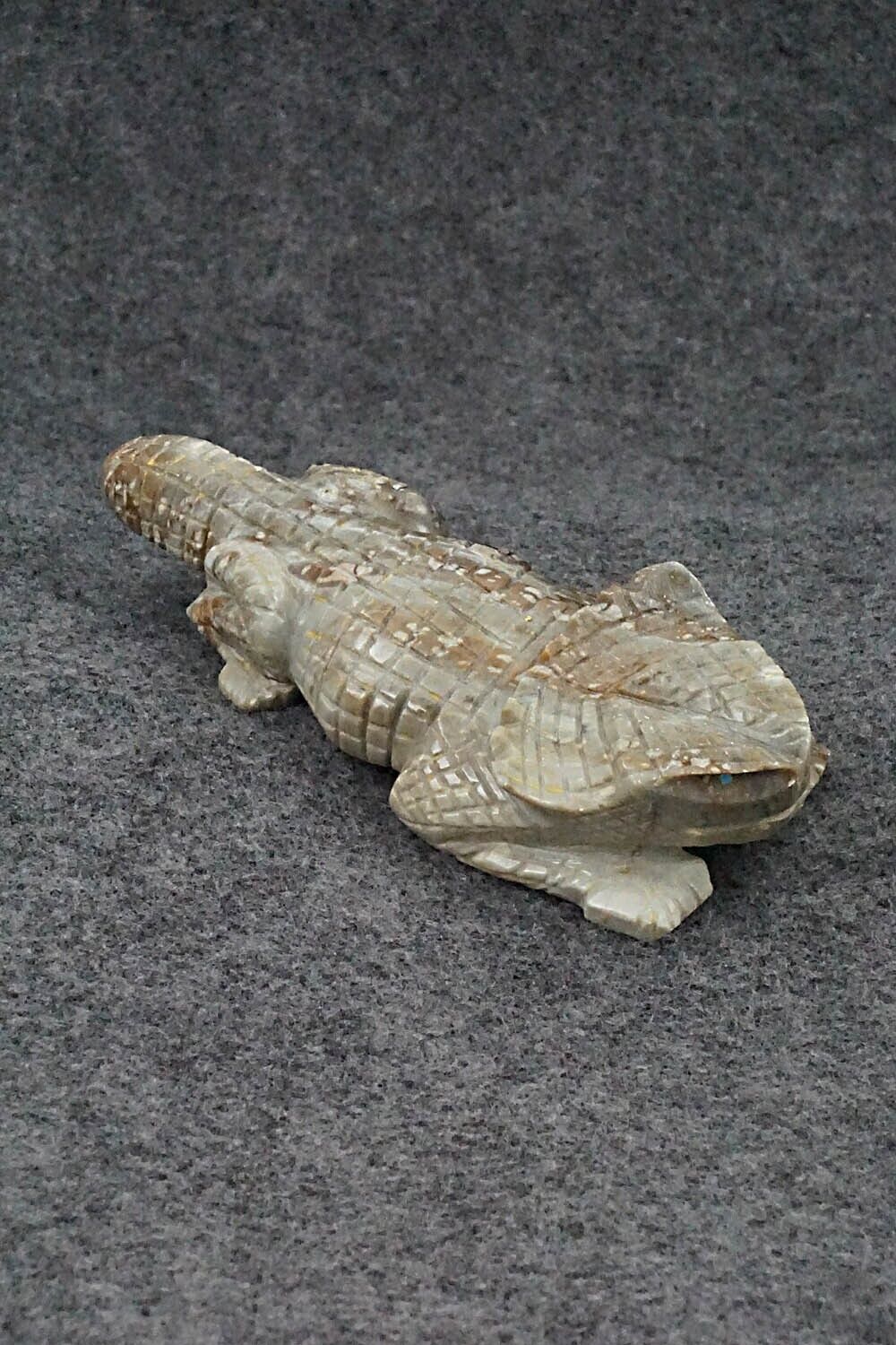 Horned Toad Zuni Fetish Carving - Tony Mackel