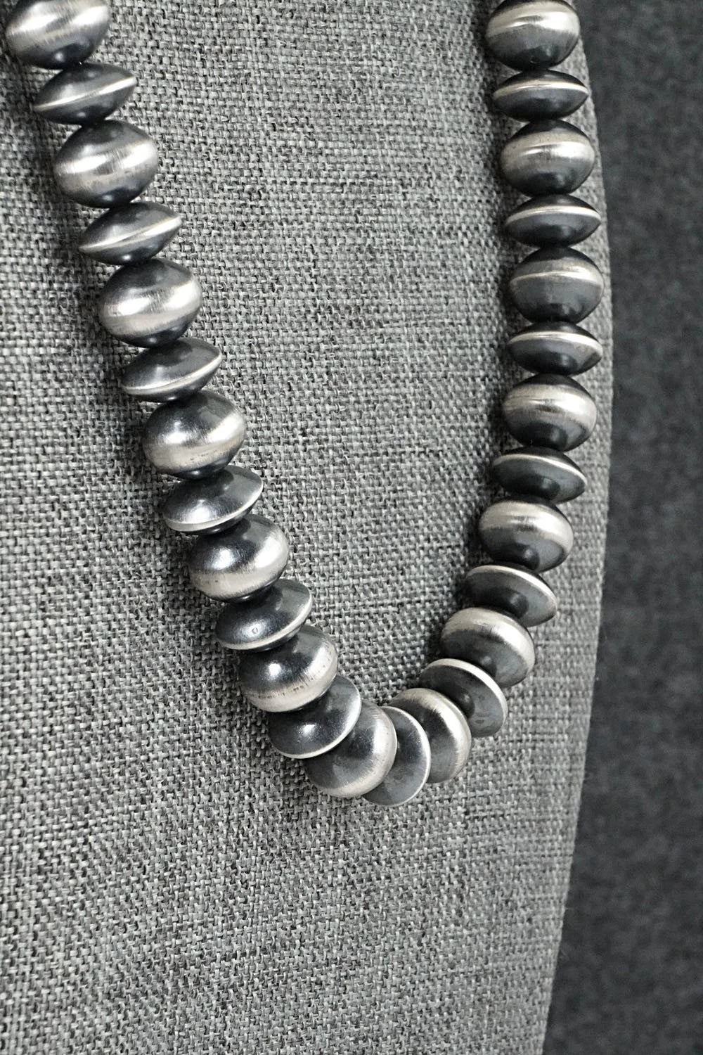 Sterling Silver Navajo Pearl Necklace 20" - Preston Haley