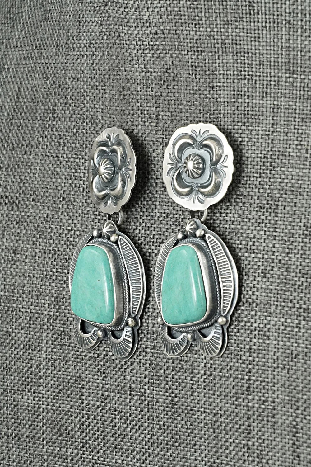 Turquoise & Sterling Silver Earrings - Randy Boyd
