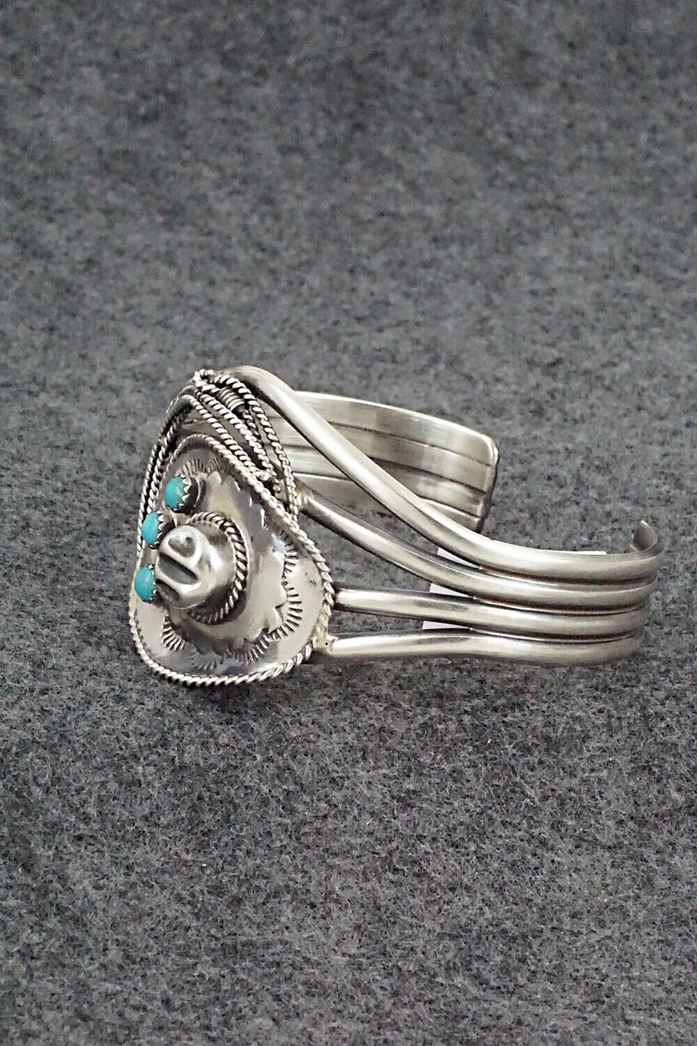 Turquoise & Sterling Silver Bracelet - Bobby Platero