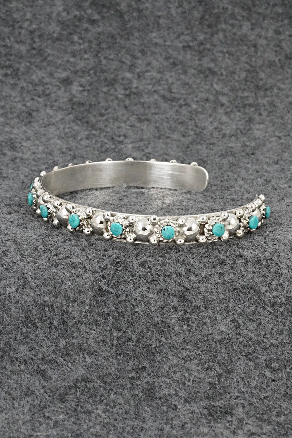 Turquoise & Sterling Silver Bracelet - Gilbert Weebothee