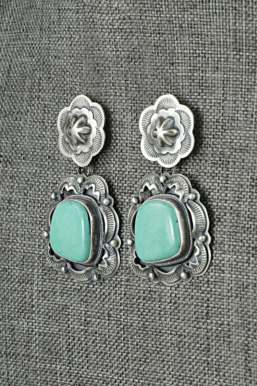 Turquoise & Sterling Silver Earrings - Randy Boyd