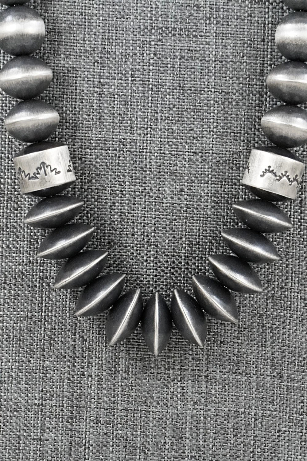 Sterling Silver Navajo Pearl Necklace 22" - Rose Martin