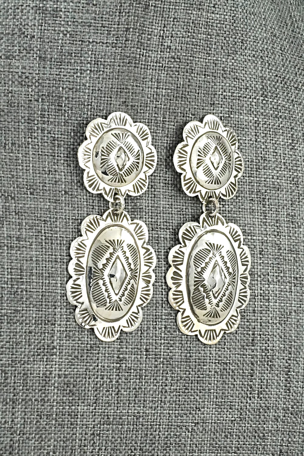 Sterling Silver Earrings - Bertha Begay