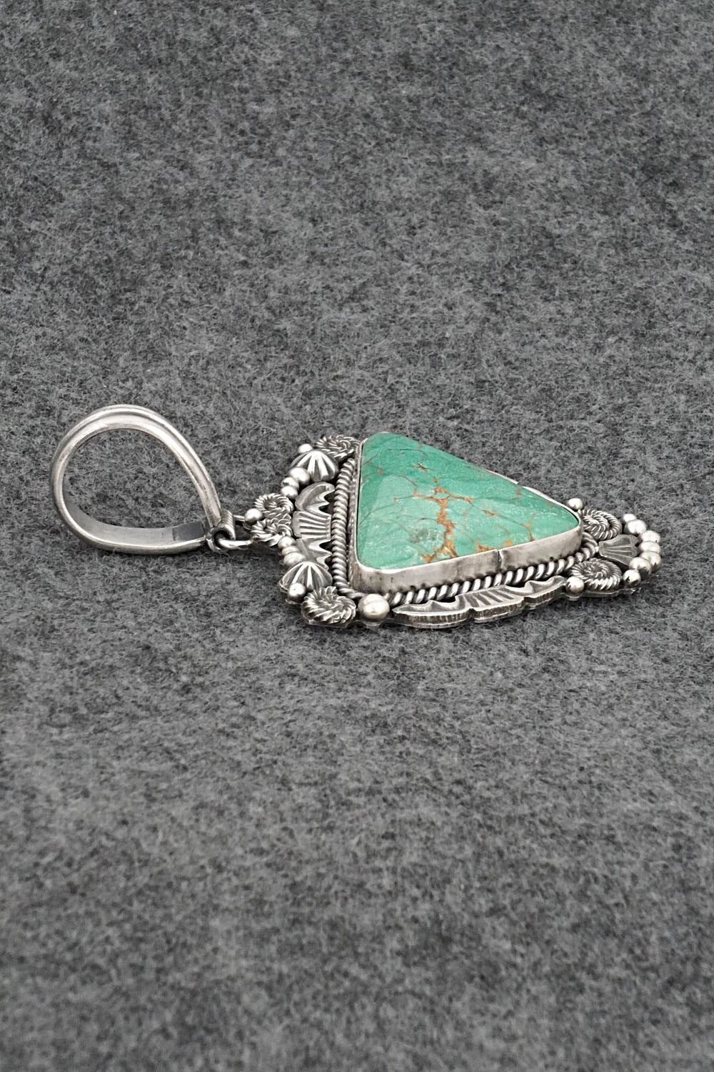 Turquoise & Sterling Silver Pendant - Rosita Calladitto
