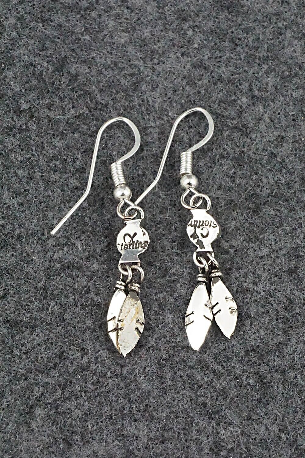 Turquoise & Sterling Silver Earrings - Cornilia Yazhe
