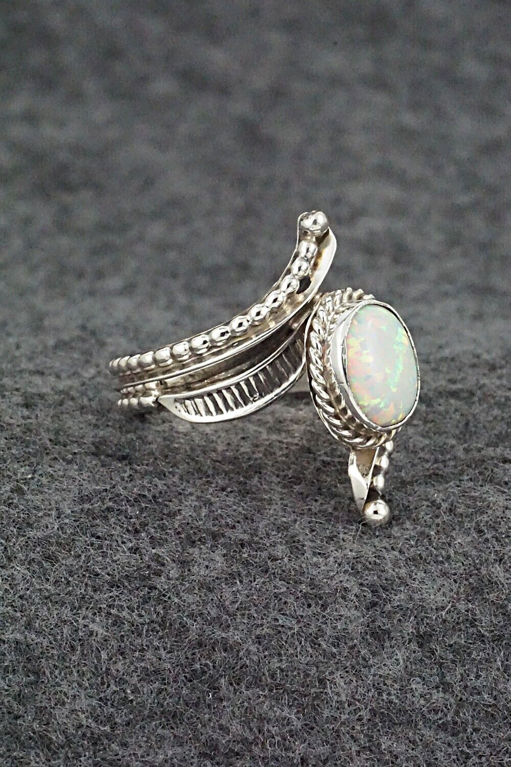 Opalite & Sterling Silver Ring - Thomas Yazzie - Size 9