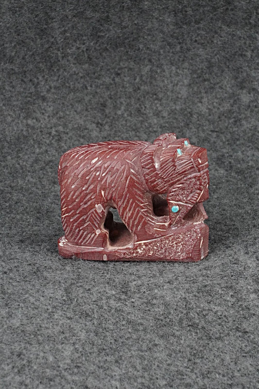Bear Zuni Fetish Carving - Colton Kaamasee