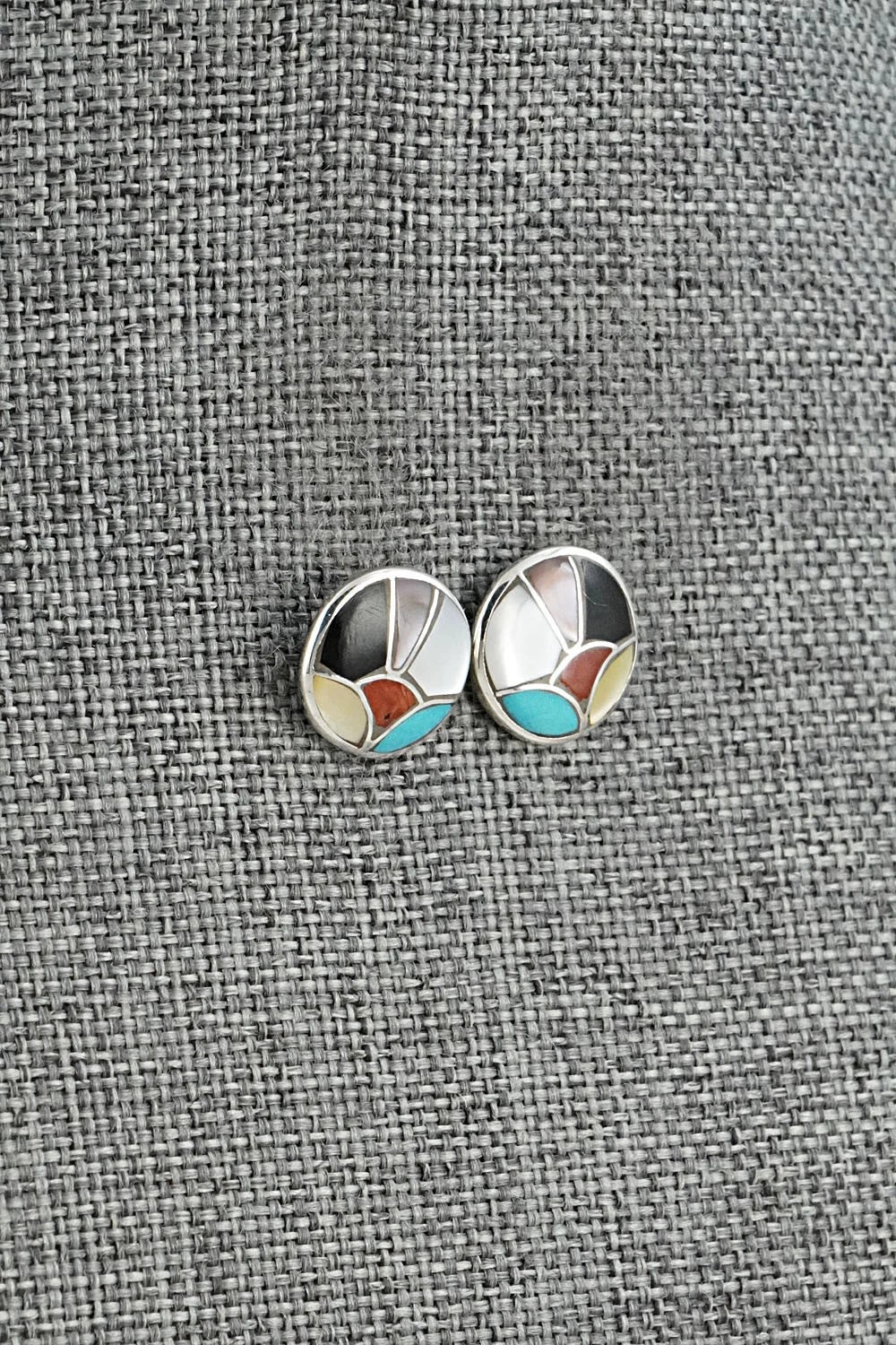Multi-Stone & Sterling Silver Earrings - Orena Leekya