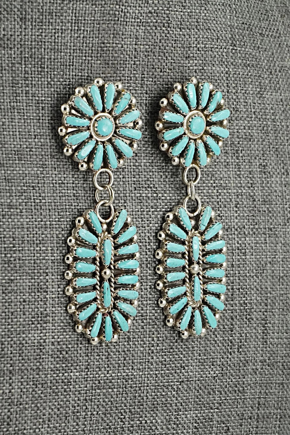 Turquoise & Sterling Silver Earrings - Philena Byjoe