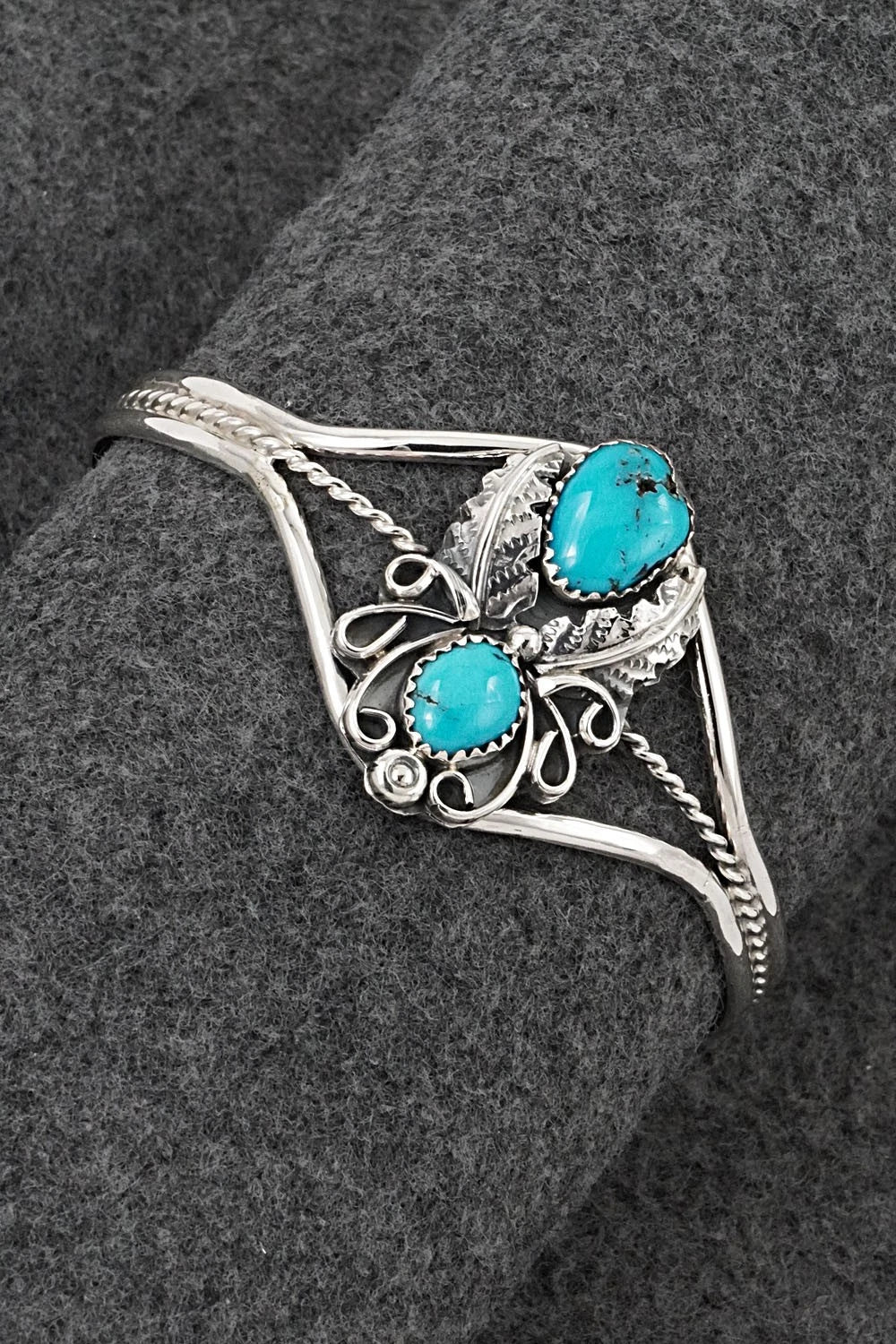 Turquoise & Sterling Silver Bracelet - Harry B. Yazzie