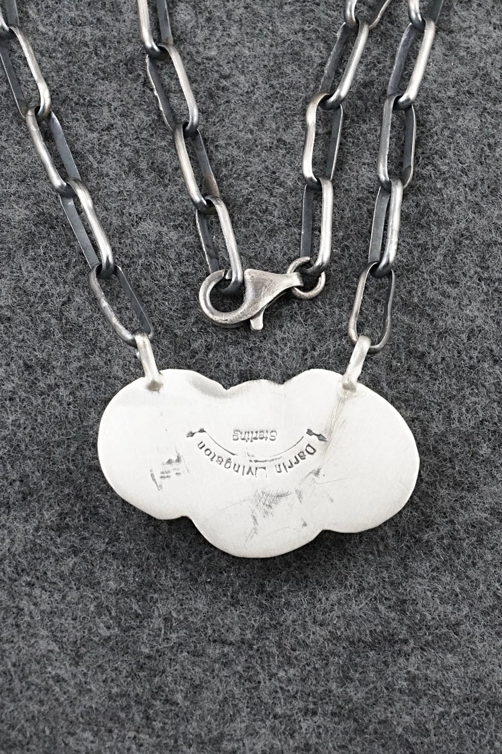 Turquoise & Sterling Silver Necklace - Darrin Livingston