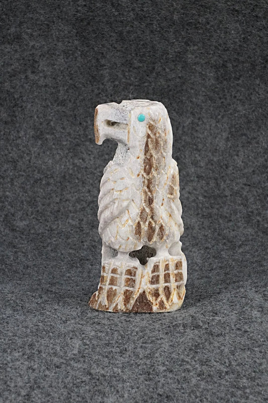 Eagle Zuni Fetish Carving - Garrick Weeka