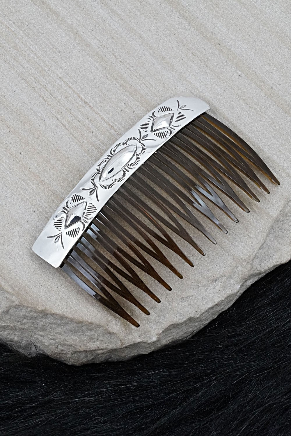 Sterling Silver Hair Combs - Bertha Begay