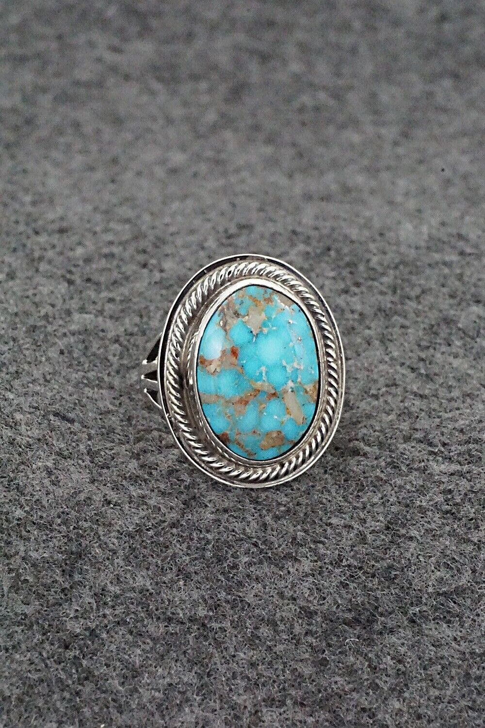 Turquoise & Sterling Silver Ring - Marita Benally - Size 7