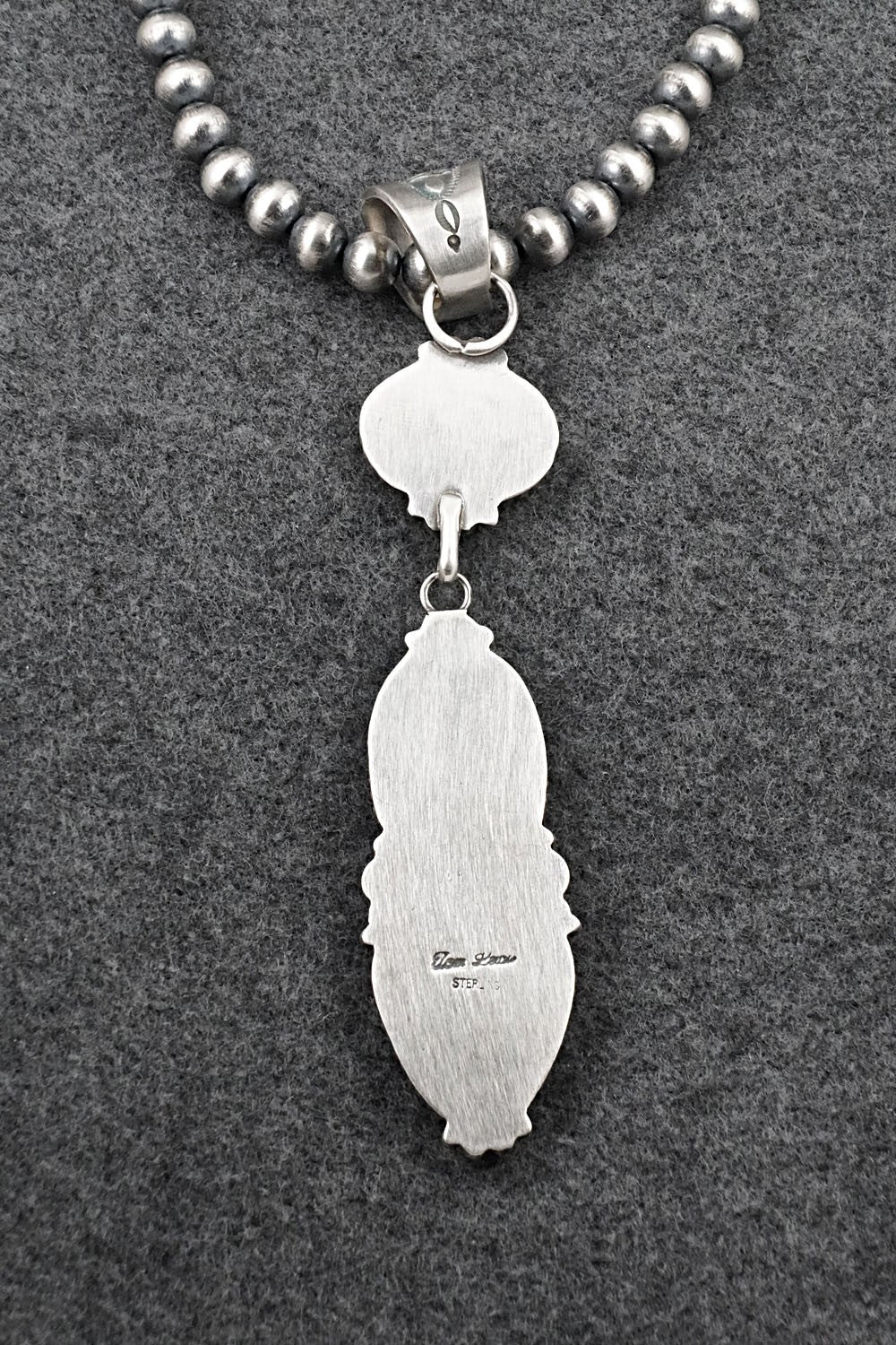 Turquoise & Sterling Silver Necklace - Tom Lewis
