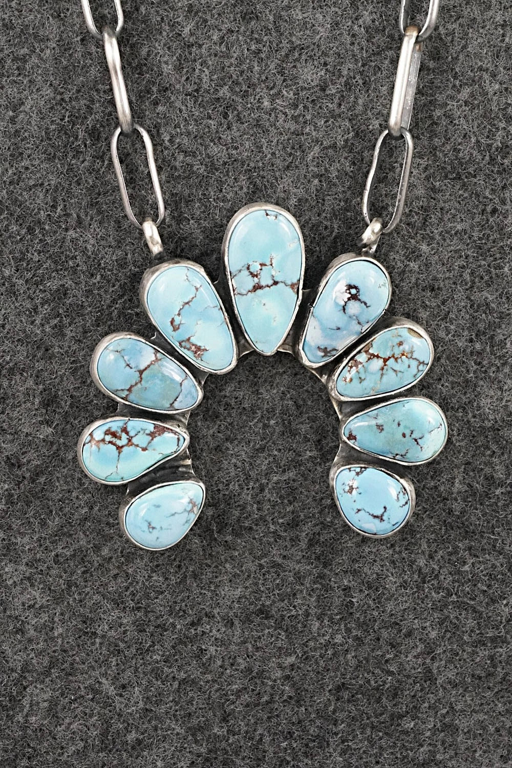 Turquoise & Sterling Silver Necklace - Darrin Livingston