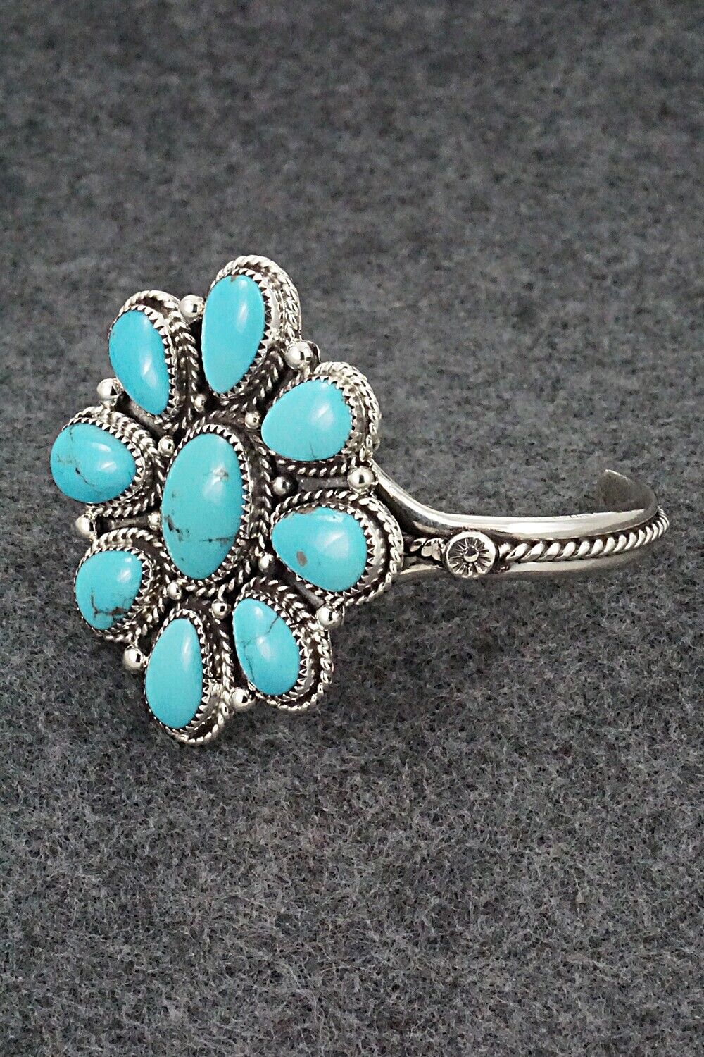 Turquoise & Sterling Silver Bracelet - Ernest Hawthorne